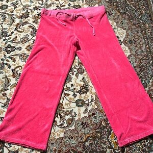 Juicy couture Pink Small Sweatpants Terry Cloth Orange label *